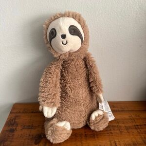 FAO Schwarz Sloth 9” Plush Toasties Warm Microwaveable Aromatherapy Stuffed Bean